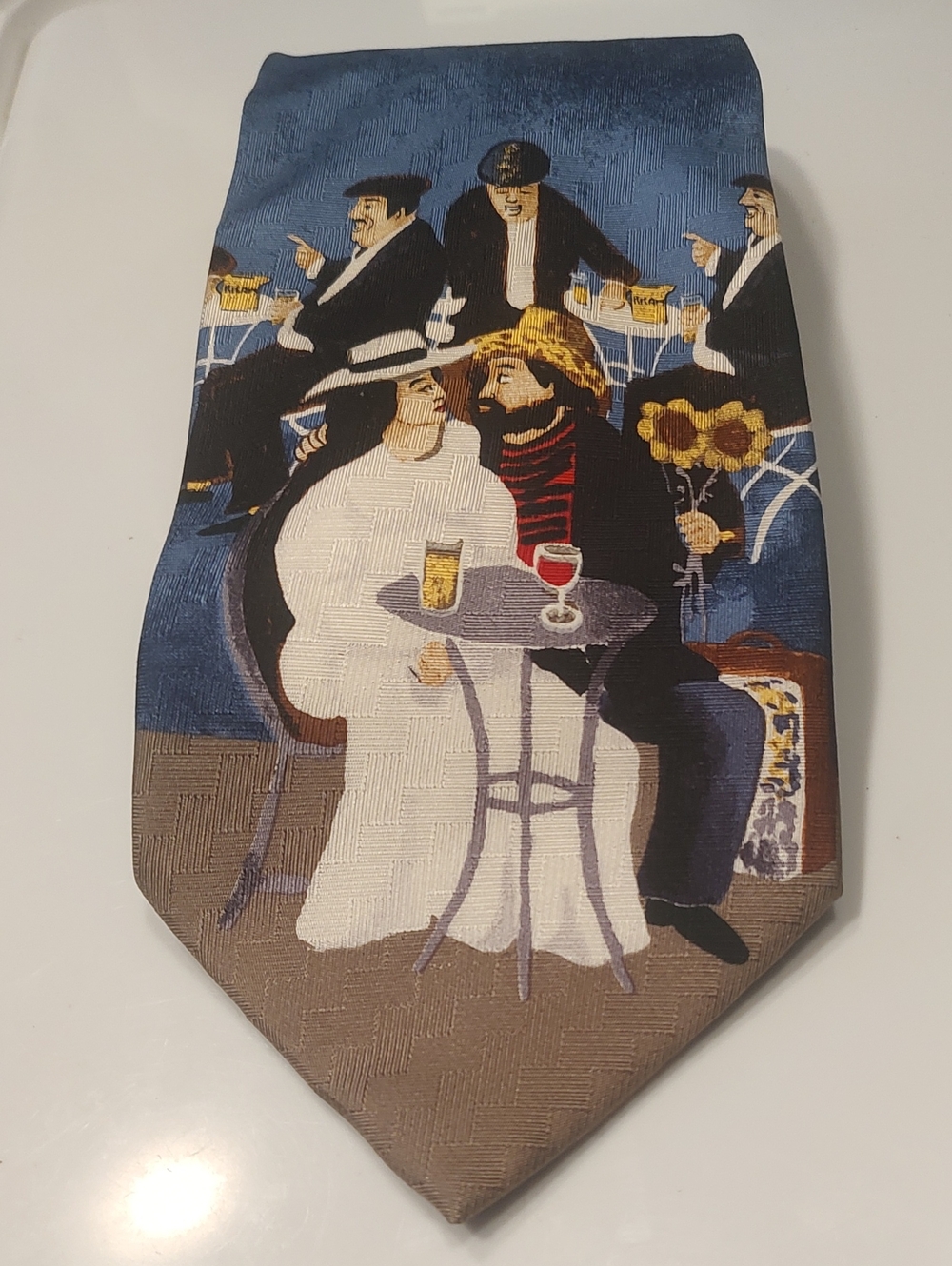 Guy Buffet Collection,  "Vincent Van Gogh in Love" Silk Tie